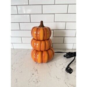 2016 Scentsy Harvest Pumpkins Stacked Wax Warmer Fall Halloween Rare RETIRED EUC